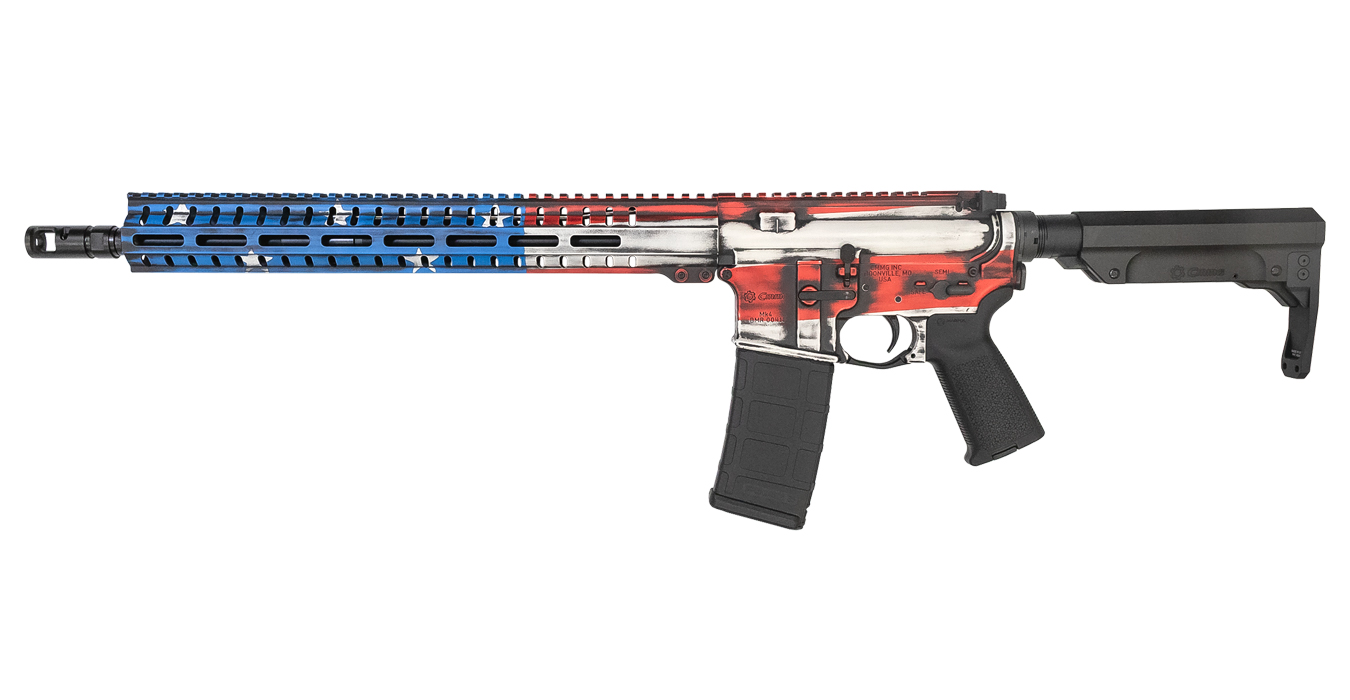 Resolute 300 MK4 5.56mm Semi-Auto Rifle with Battle Worn US Flag Cerakote Finish