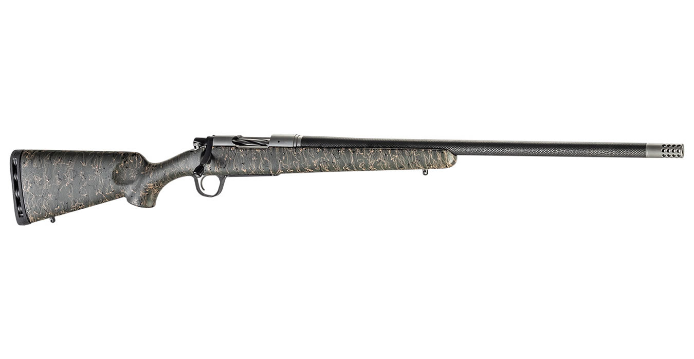 Ridgeline 300 WSM Bolt-Action Rifle with Green, Black and Tan Stock