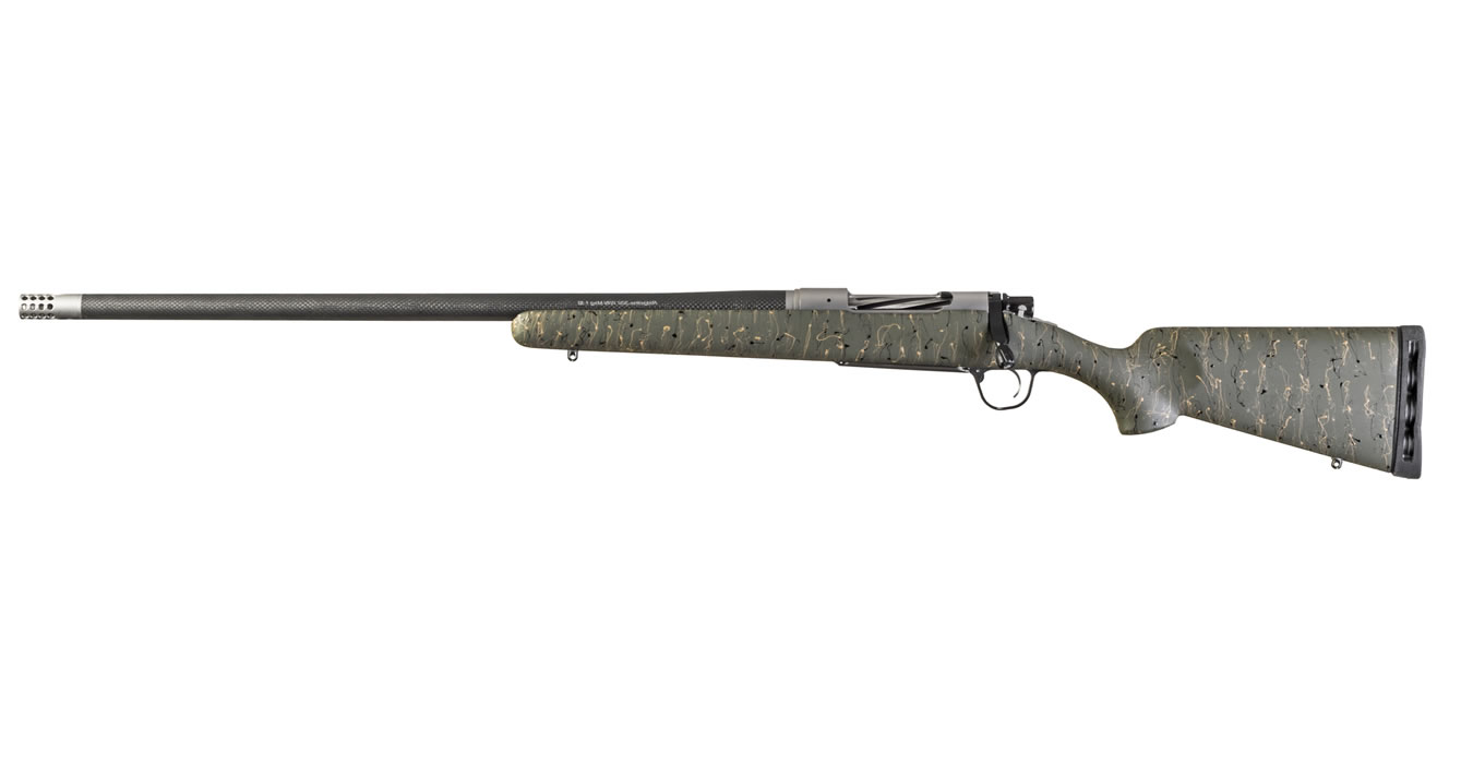 Ridgeline 6.5 Creedmoor Bolt-Action Rifle with Green, Black and Tan Stock (Left Handed Model)