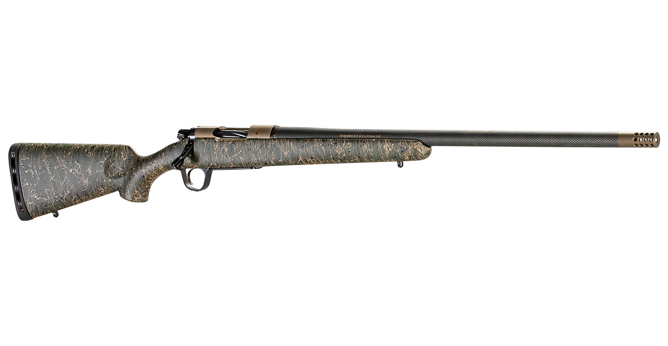 Ridgeline 6.5 PRC Bolt-Action Rifle with Bronze Receiver and Green/Black/Tan Stock