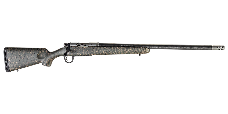 Ridgeline 7mm REM MAG Bolt-Action Rifle Green Stock with Black and Tan