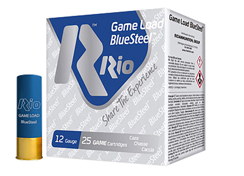 Rio Game Load Blue Steel 12 Ga, 2.75″, 1 1/8 oz, 25rd Box