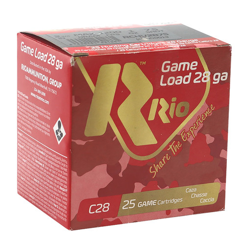 Rio Game Load Heavy Field 28 Ga, 2.75″, 3/4 oz, 250rd Case