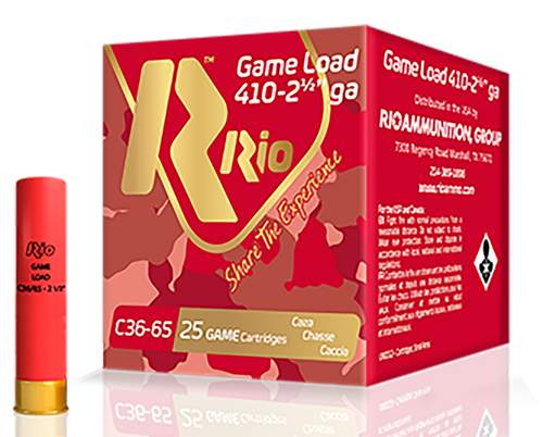 Rio Game Load Heavy Field 410 Ga, 3″, 1 1/16 oz, 6 Shot, 25rd Box