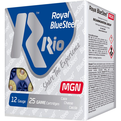 Rio Royal BlueSteel 12 Ga, 3″, 1 1/8 oz, 25rd Box