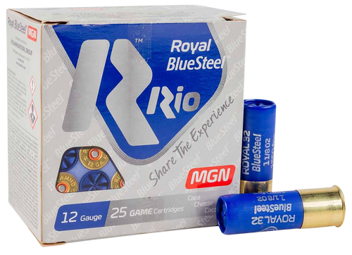 Rio Royal BlueSteel Magnum 12 Ga, 3″, 1 3/8 oz, 2 Shot, 25rd Box