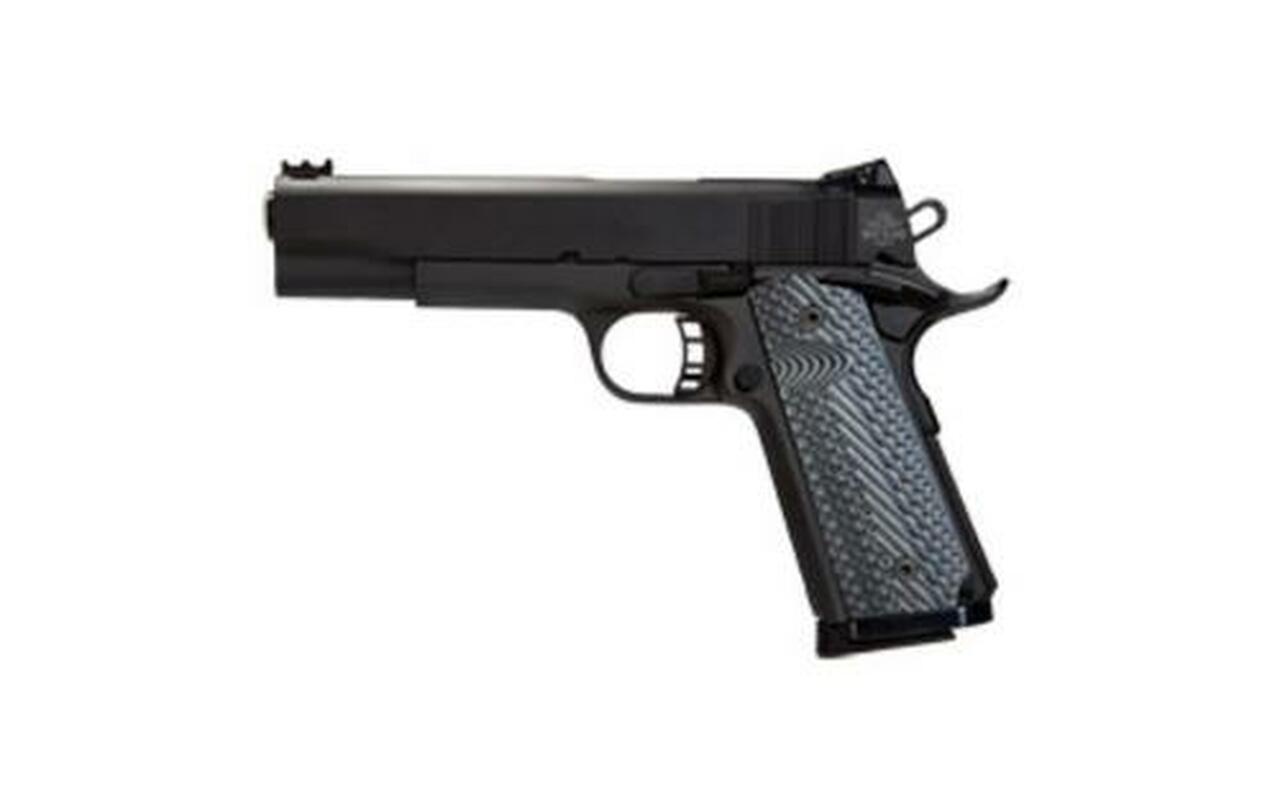 Rock Island 1911 22TCM/9mm, 5″ Barrel, Steel, Parkerized, G10 Grips, Convertible kit, 10rd