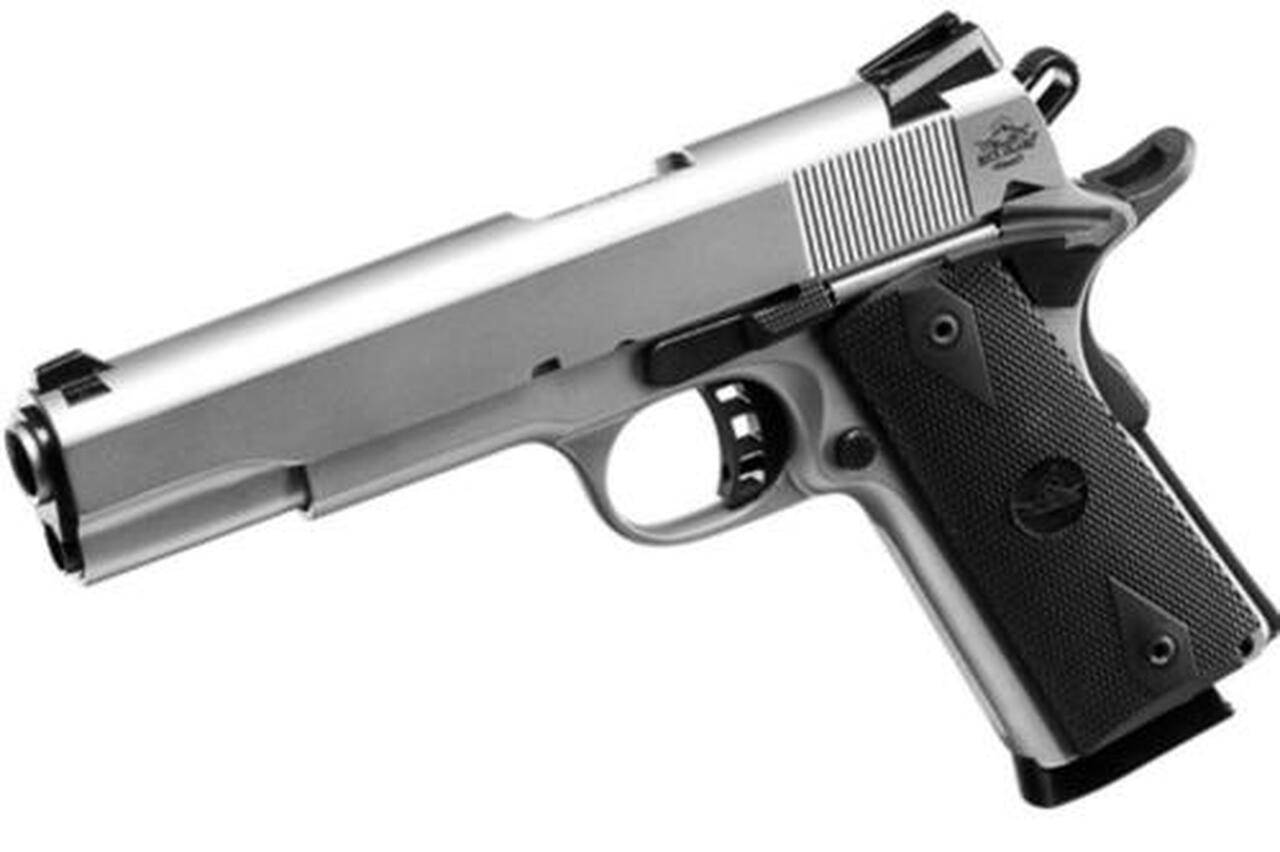 Rock Island Armory 1911-A1 Tactical 45 ACP 5″ Matte Nickel 8 Round