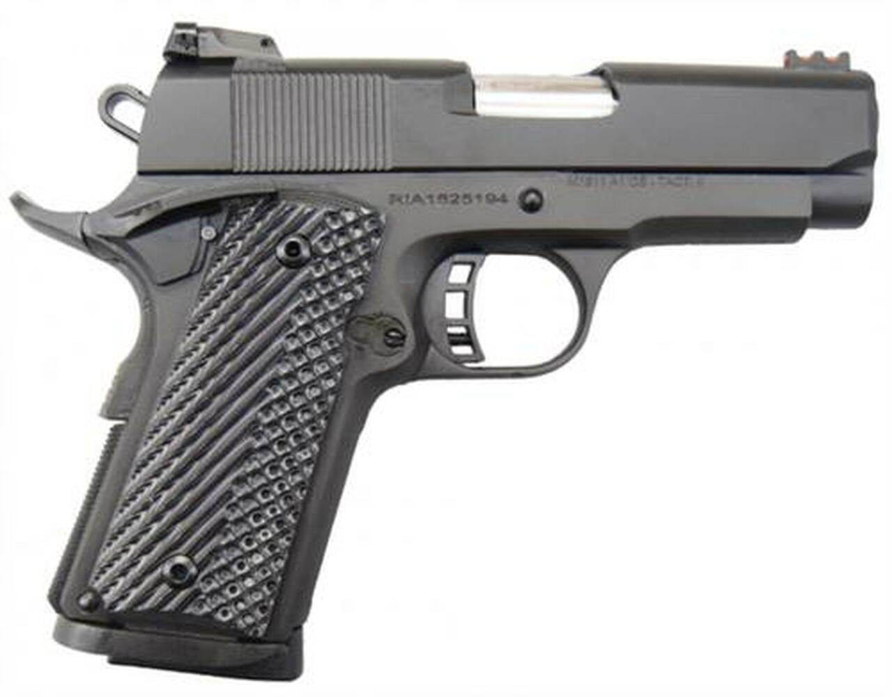 Rock Island Armory 1911 Tactical II Compact, 45 ACP, 3.5″, 7rd, G10 Grips, Fiber Optic