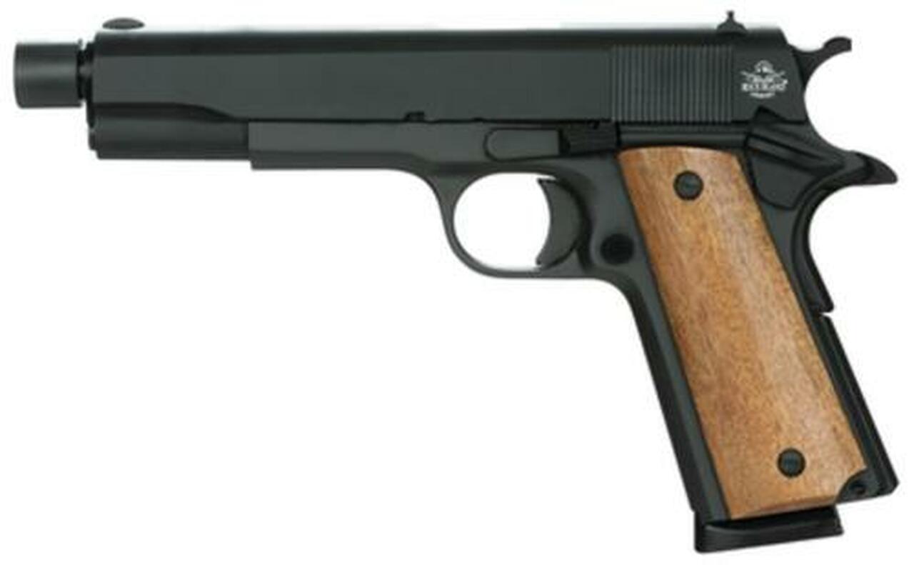 Rock Island Armory 1911A FS GI With Threaded Barrel 45 ACP 5″ Barrel Parkerized Finish 8rd