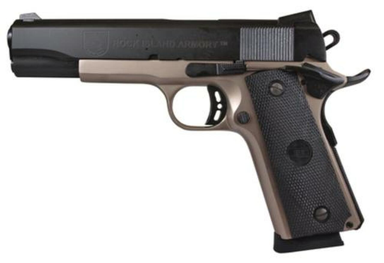 Rock Island Armory M1911-A1 Tactical 45 ACP 5″ Two-Tone 8 Round