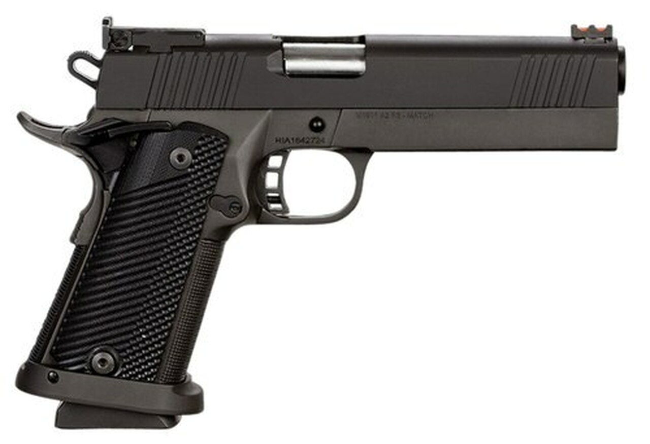 Rock Island Armory PRO Ultra Match HC Single 40 S&W 5″ Barrel, Black G10 Grip Black Parkerized, 17rd
