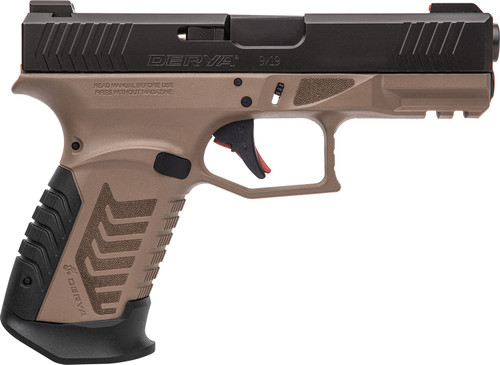 Rock Island DY9 9mm, 3.86″ Barrel, Flat Dark Earth Frame, Black Slide, Optic Ready, 15rd