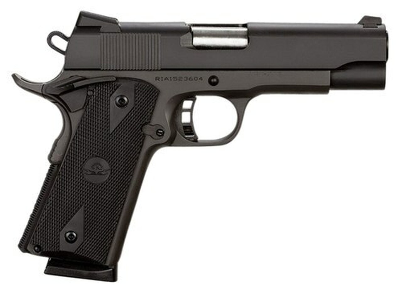 Rock Island Rock Standard MS Single 45 ACP 4.25″ Barrel, Black Rubber Grip Bl, 8rd