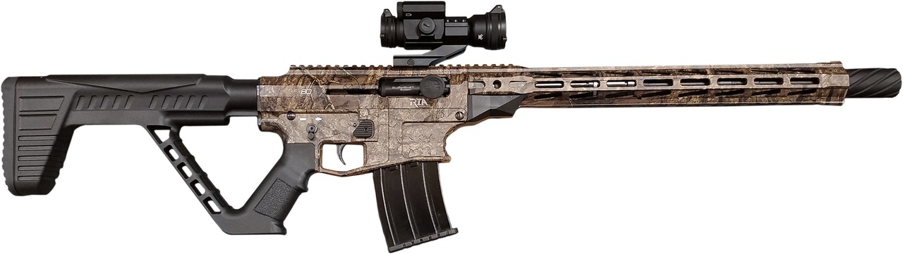 Rock Island VR80 12 Ga 20″, 3″ Realtree Timber Fixed Thumbhole Stock Black Right Hand, 5 rd