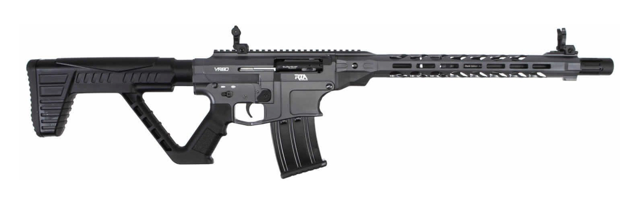 Rock Island VR80 12 Ga, 20″ Barrel, 3″ Chamber, Flip-Up Sights, Smoke Cerakote, 5rd