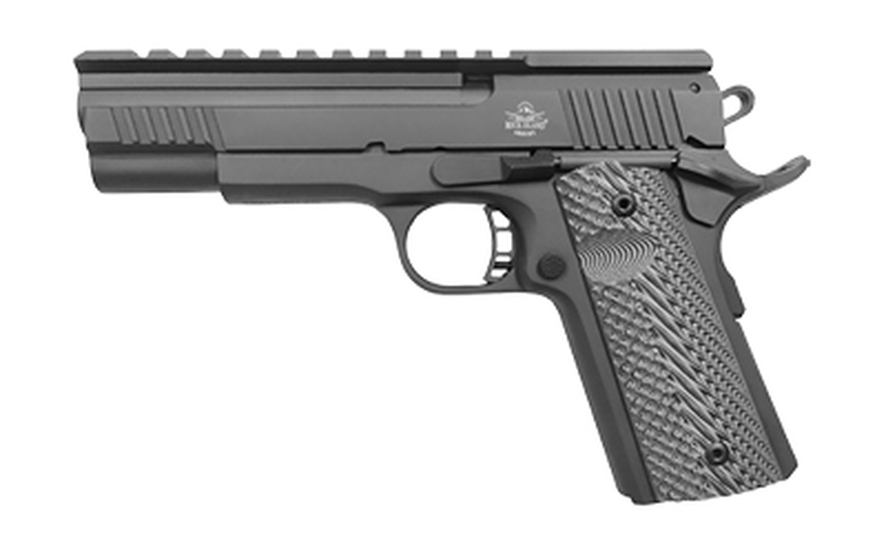 Rock Island XT 22 Magnum Pro-Match, Full Size, 22 WMR, 5″ Barrel, Alloy Frame, Black Parkerized Finish, G10 Grips, Tactical Rail Optic Mount, 14Rd Mag