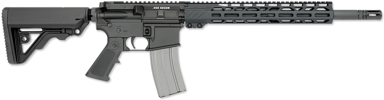 Rock River Arms CAR A4 LAR-458 AR-15 458 SOCOM 16″ Bull Barrel A2 Stock 13″ M-lok Rail