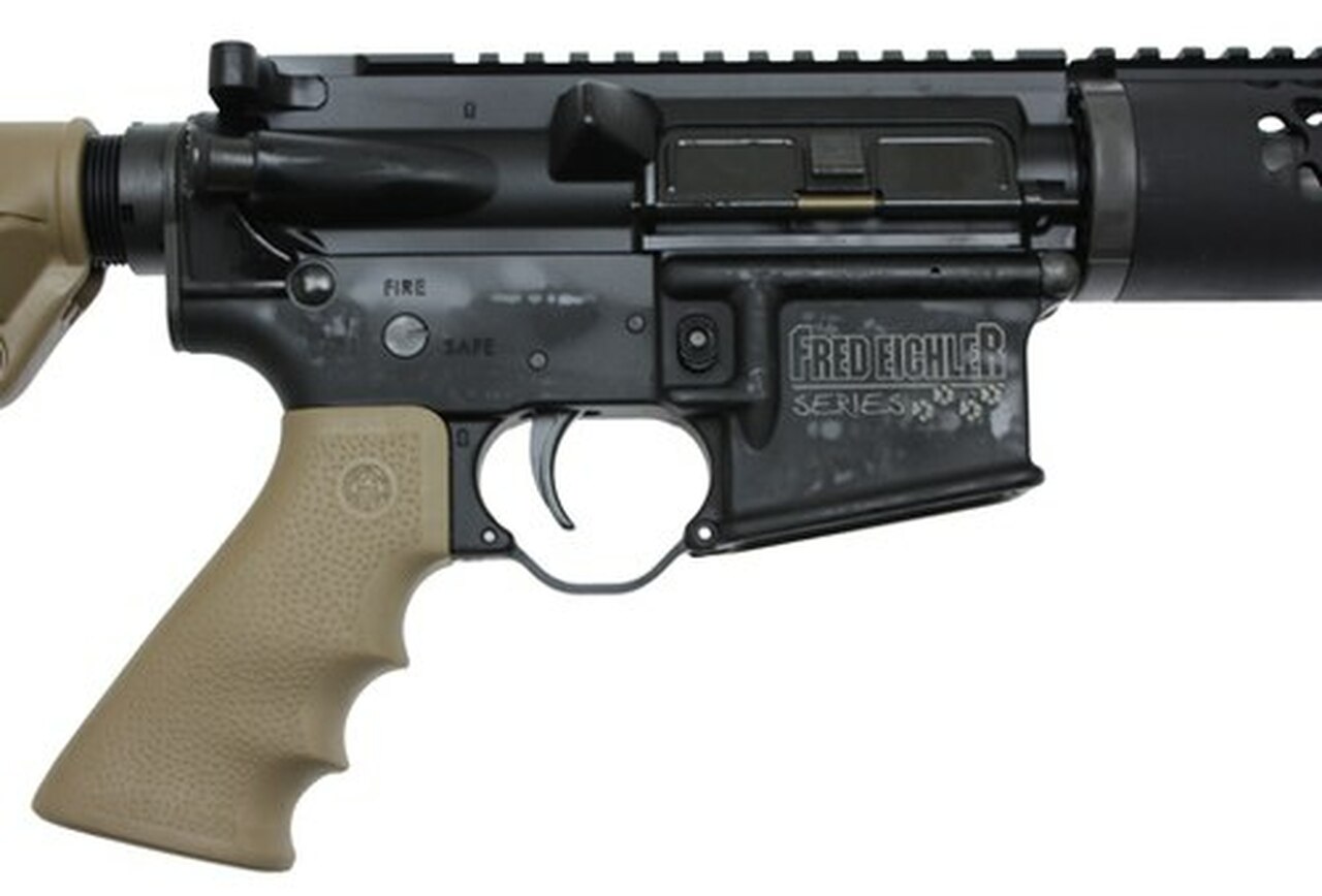 Rock River Arms LAR-15M Fred Eichler Predator AR-15, 16″ Barrel, .223 Wylde, Tan/Black