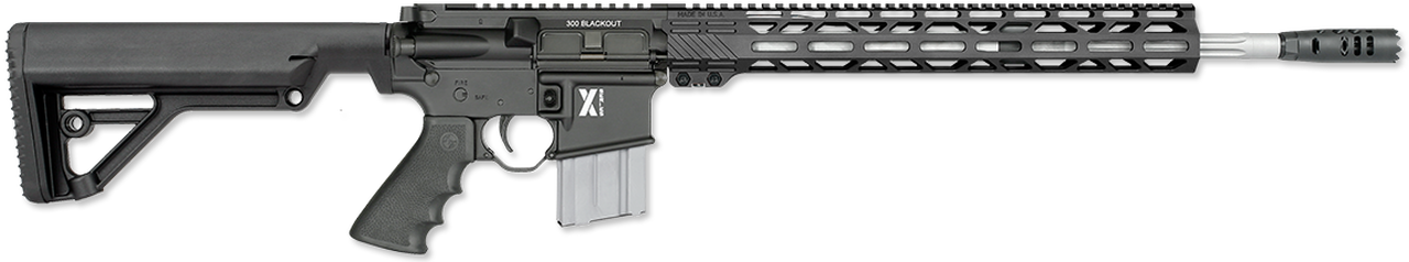 Rock River Arms LAR-300 X-1 Rifle, 300 Blackout AR-15 18″ Barrel Black, Operator A2 Stock, 30 Round Mag