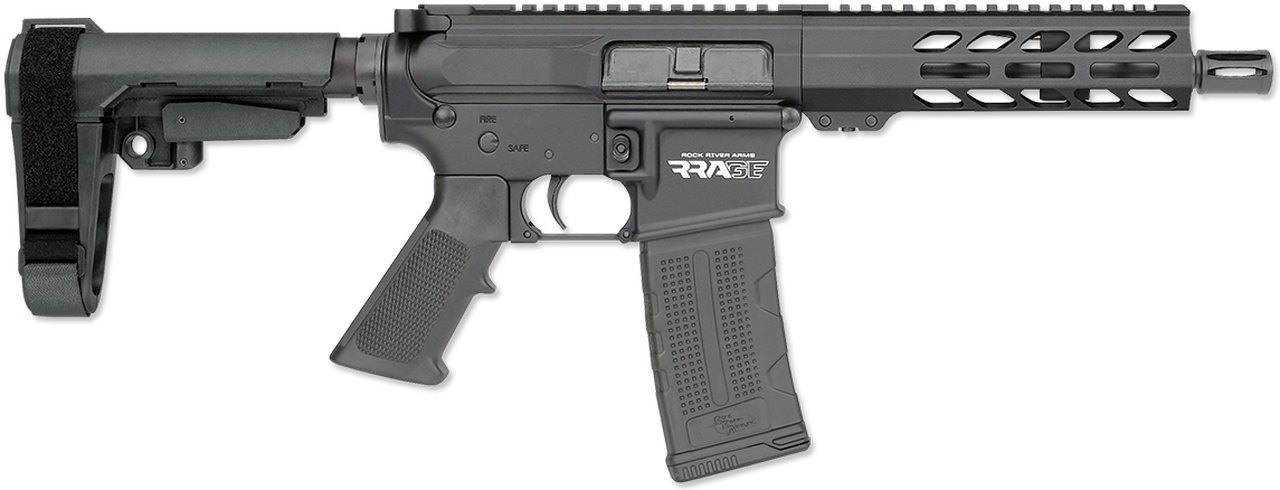 Rock River Arms RRAGE LAR-15 AR-15 Pistol 5.56/223 7″ Barrel W/SBA3 Brace, 30rd Mag