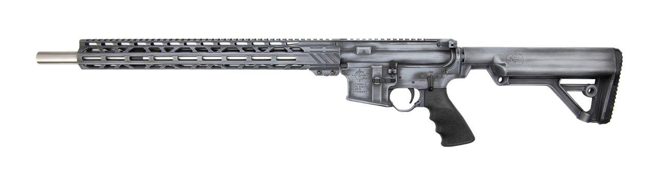Rock River Arms Varmint AR-15 5.56/223 20″ Heavy Barrel, RRA Operator Buttstock, 20 Rd Mag, Rockote Grey Distressed Finish