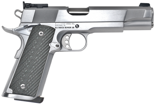 Rock River Limited Match 45 ACP, 5″ Barrel, Chrome Frame, Black G10 Grip, 7rd