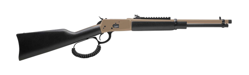 Rossi R92 357 Magnum, 16.5″ Threaded Barrel, Flat Dark Earth, Black Wood Furniture, 8rd