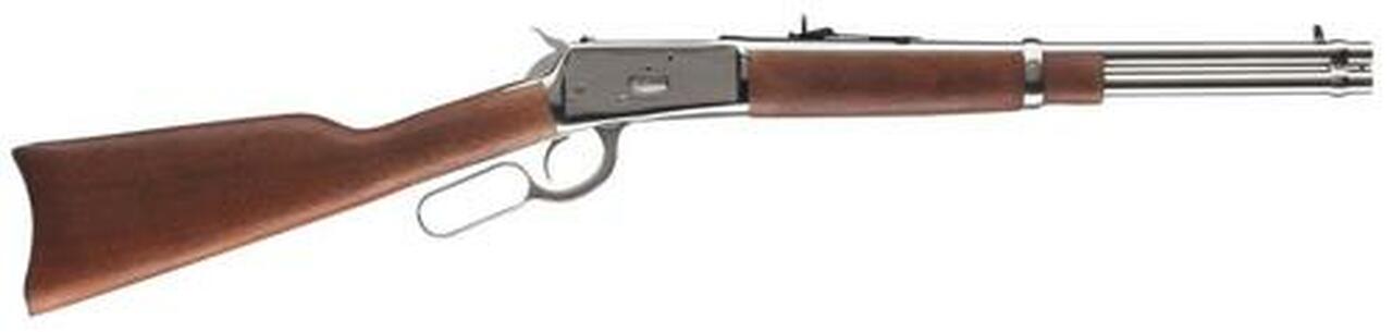 Rossi R92, Lever Action, 357 Mag Mag, 16″rd Barrel, Stainless Finish, Wood Stock, Adjustable Sights, 8Rd