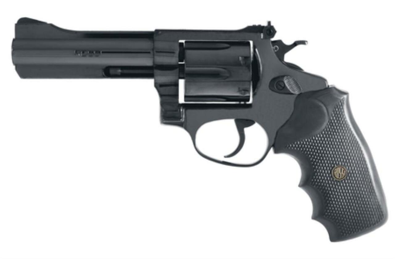 Rossi Revolver 357 RemMag 4″ 6rd Black Rubber Grip Blued