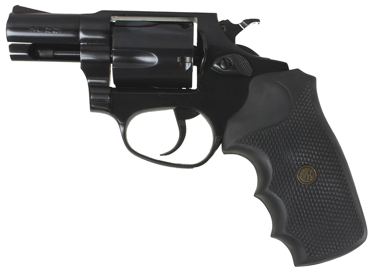 Rossi Revolver 38 Special 2″ 5rd Black Rubber Grip Blue Finish