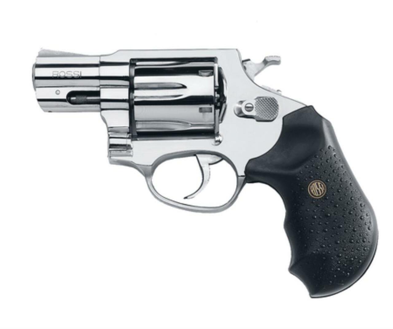 Rossi Revolver 38 Special 2″ 5rd Black Rubber Grip Stainless Steel