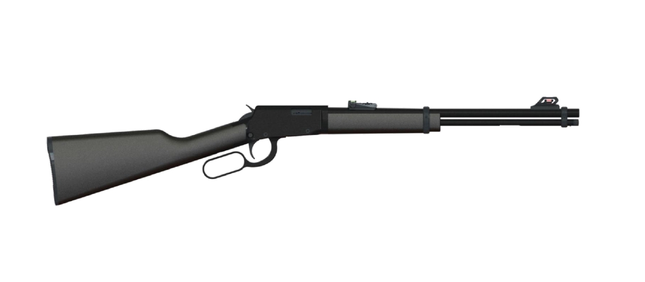 Rossi RL22, Lever Action, 22 LR, 18″ Barrel, Blued, Synthetic Stock, Adjustable Sights, 15Rd