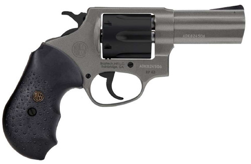 Rossi RP63 357 Magnum, 3″ Barrel, Tungsten, Rubber Grips, 6rd