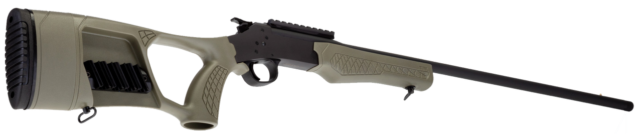 Rossi, Tuffy Turkey Gun, Single Shot, 410 Gauge, 26″ Barrel, Black Color, Green Synthetic Stock, X-Full and Modified Choke Tubes, Fits Adult and Youth with Stock Extensions, 1Rd