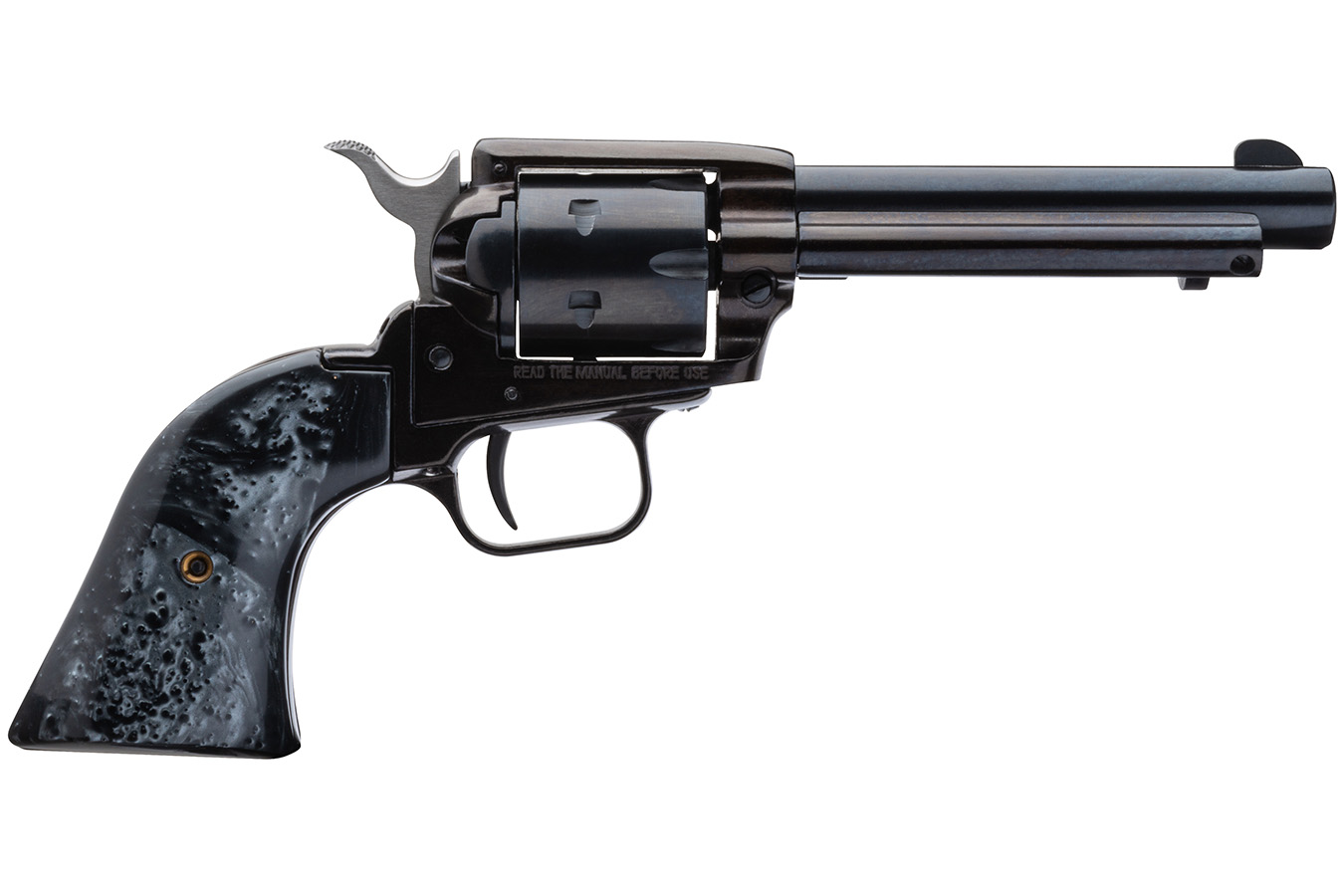 Rough Rider 22 LR Rimfire Revolver with 4.75 Inch Barrel and Black Pearl Grips