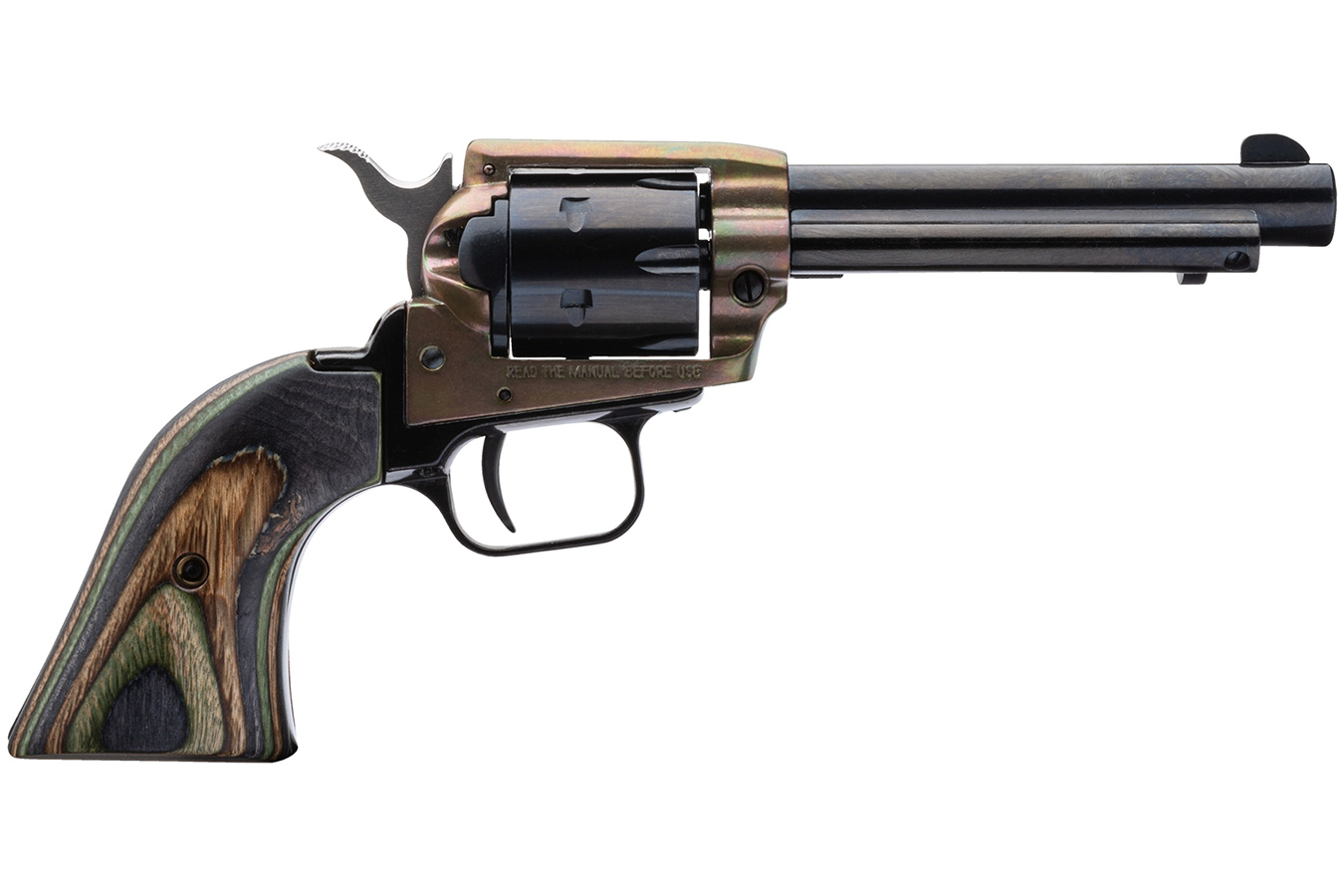 Rough Rider 22LR/22 WMR Combo Revolver with Case Hardened Frame and Camo Laminate Grips
