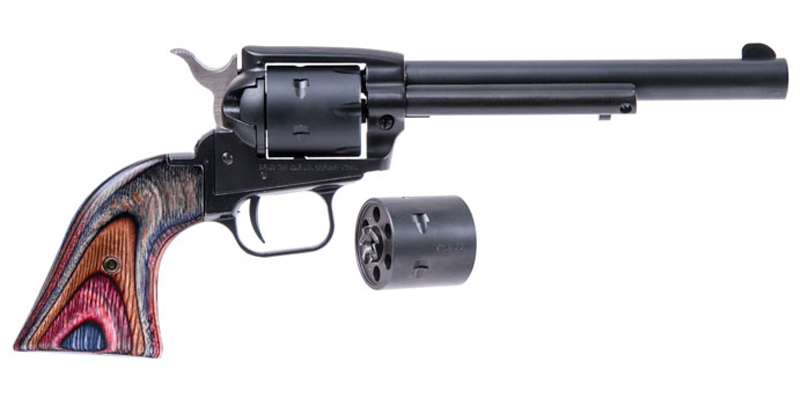 Rough Rider 22LR/22WMR Revolver with Green Laminate Grips and 6.5 inch Barrel