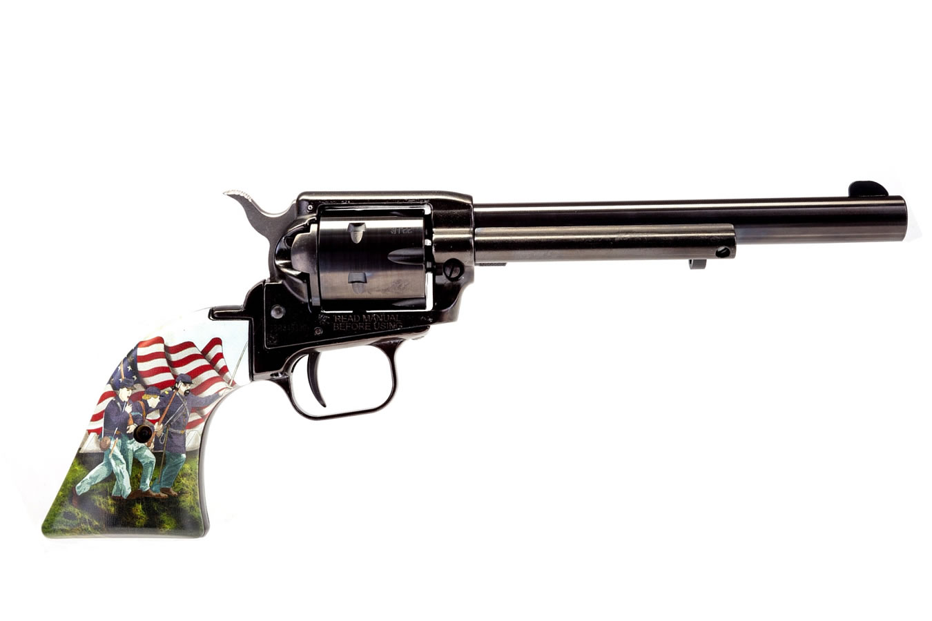 Rough Rider 22LR Revolver with 6.5 inch Barrel and Civil War Grips