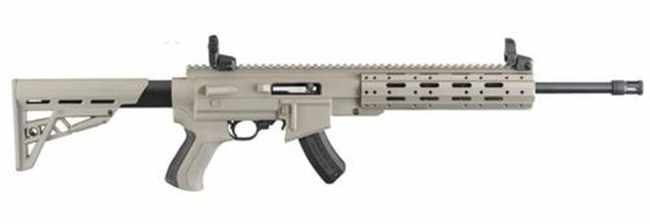 Ruger 10/22 22LR, ATI AR-22 Flat Dark Earth STOCK COLLAPSIBLE STOCK, 15rd MAG