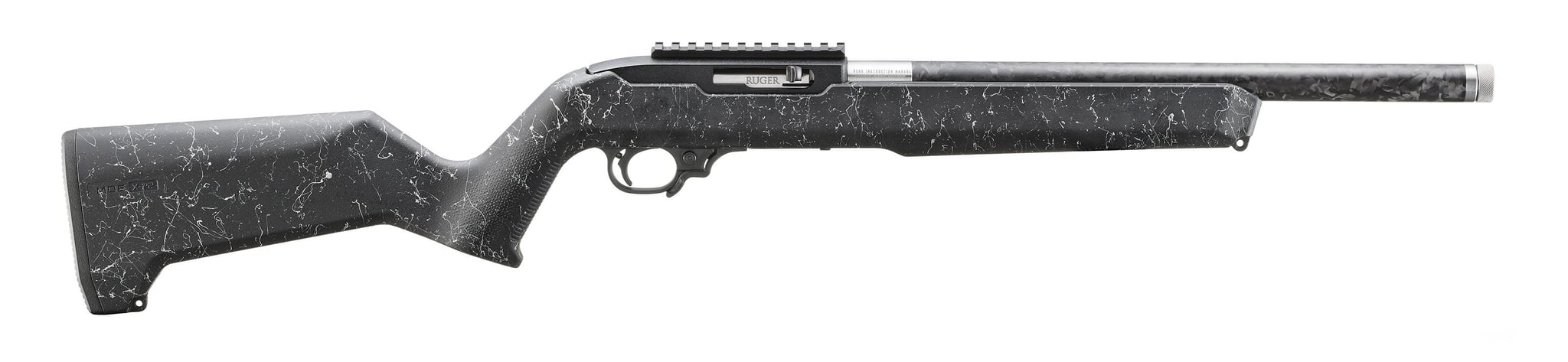 RUGER 10/22  BOLT ACTION .22 LR   RIFLES  WHITE SPECKLED BLACK