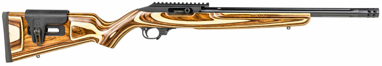 Ruger 10/22 Carbine 22 LR, 16.12″ Barrel, Adjustable Comb Stock, Brown