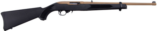 Ruger 10/22 Carbine 22 LR, 18.5″ Barrel, Black, Dark Earth Rec, 10rd