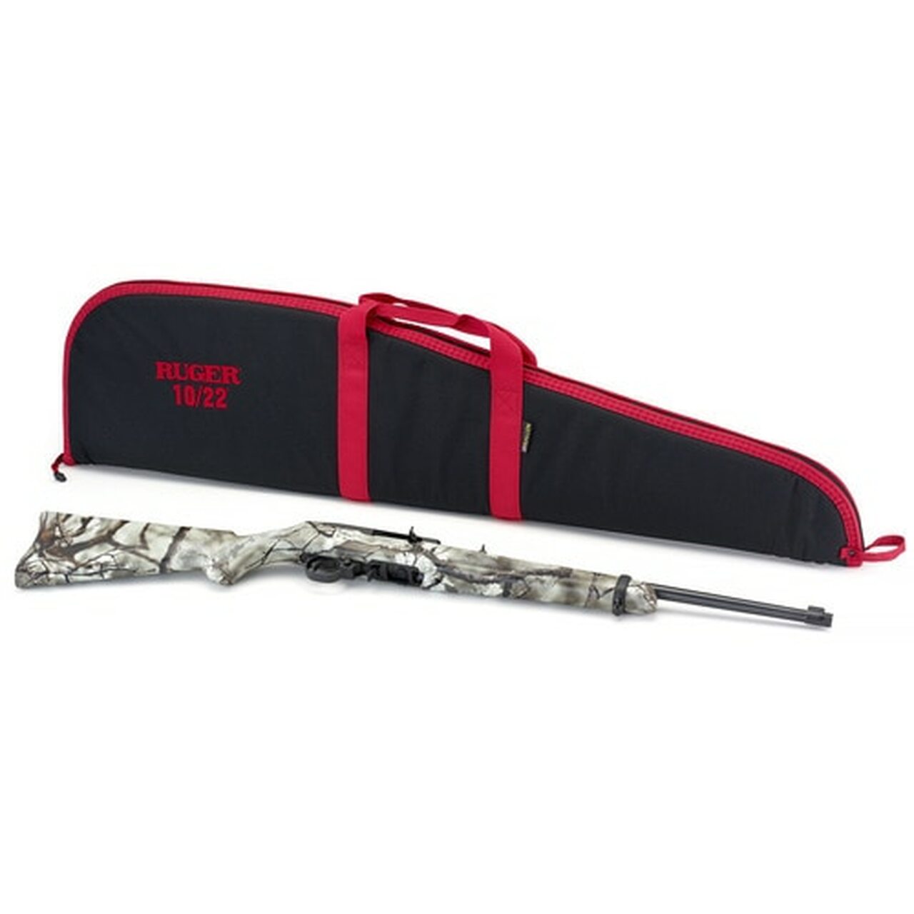 Ruger 10/22 Carbine 22 LR, 18″ Threaded Barrel, Go Wild Camo Rock Star Synthetic Stock 10Rd Mag