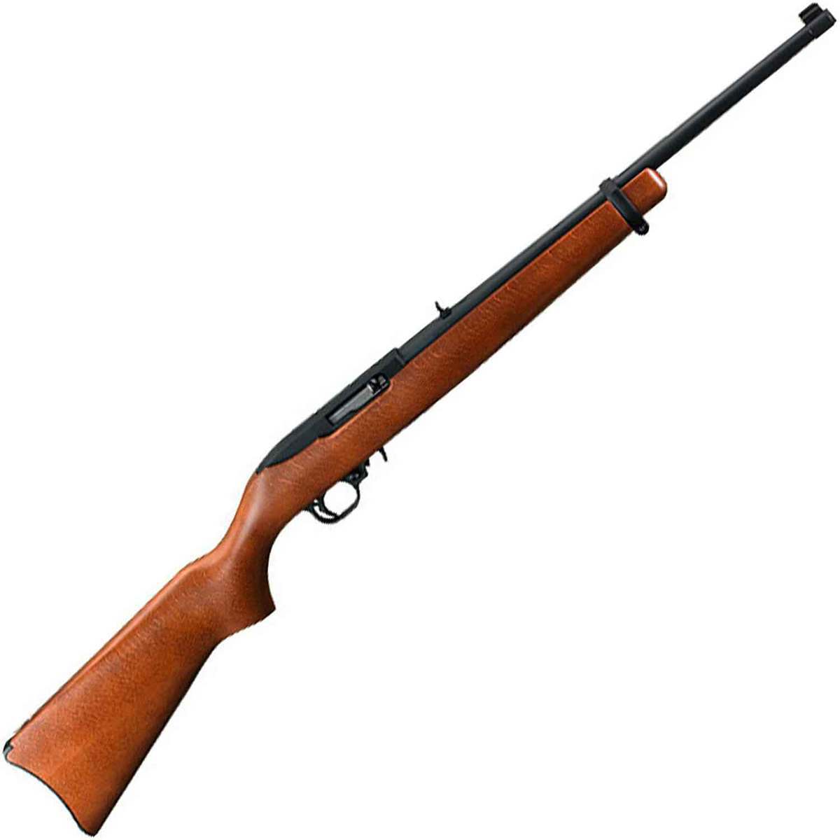 Ruger 10/22 Carbine Satin Black/Hardwood Semi Automatic Rifle – 22 Long Rifle – 18.5in