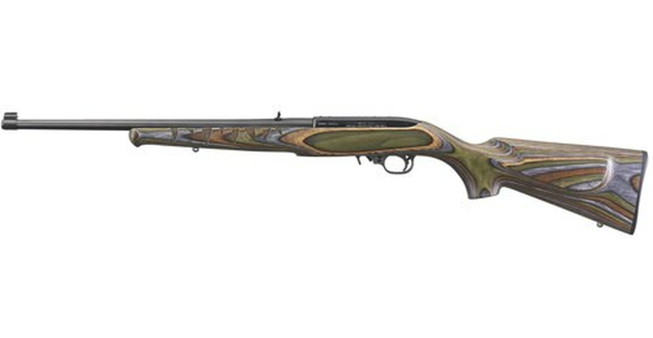 Ruger 10/22 Gator, 22LR, 18.5″, Laminated Engraved Gator Stock, Blued, Talo Exclusive