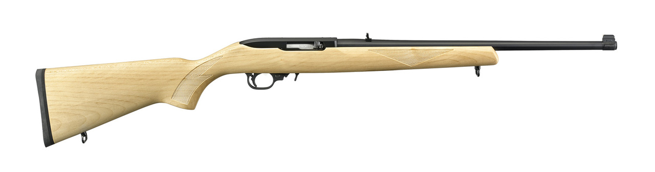 Ruger 10/22 Maple Sporter .22 LR, 18.5″ Barrel, Satin Black, 10rd