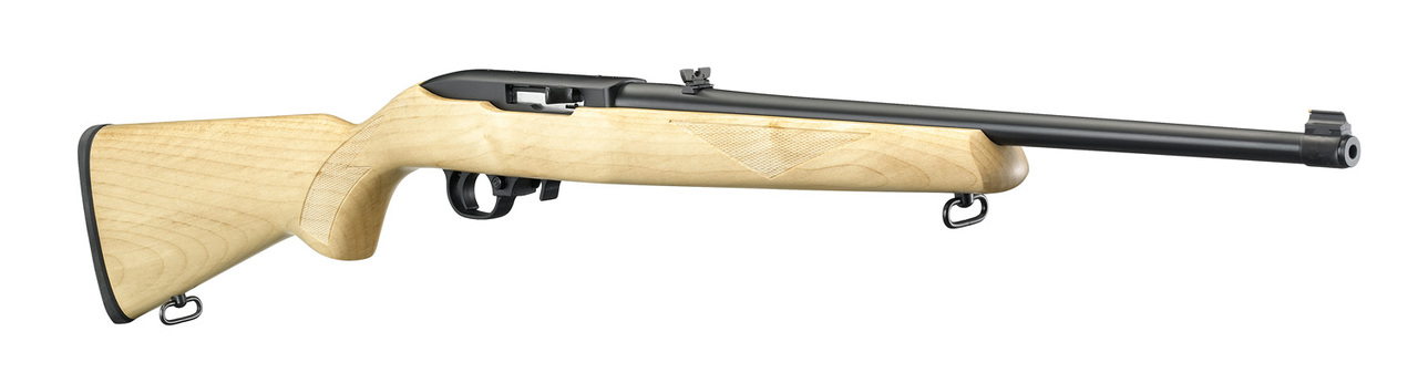Ruger 10/22 Maple Sporter .22 LR, 18.5″ Barrel, Satin Black, 10rd