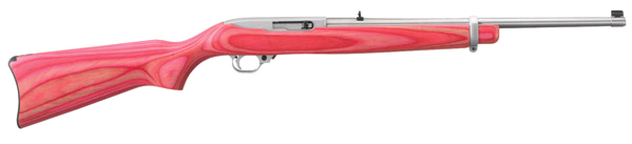 Ruger 10/22 Pink Laminated Stock/Matte Stainless Barrel 18.5″