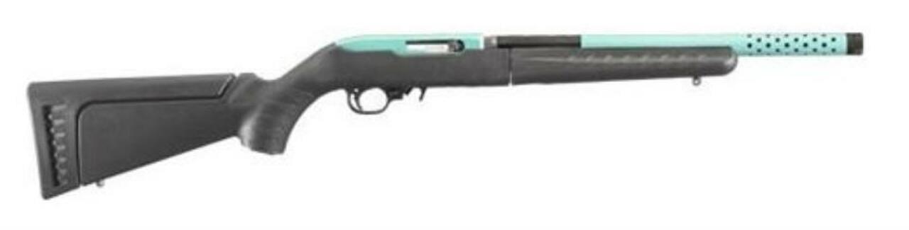 Ruger 10/22 Take Down Lite 22LR 16″ Turquoise Barrel and Receiver 10rd Mag
